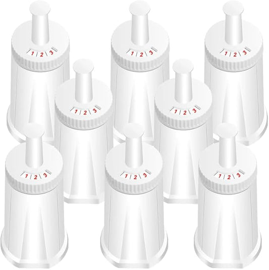 Filter - Replacement Water Filter Compatible with Breville Sage Claro Swiss For Oracle, Barista & Bambino - Compare to Part #BES008WHT0NUC1.Pack of 8竊뉶irst use without adding coffee powder ç«?,<div>
