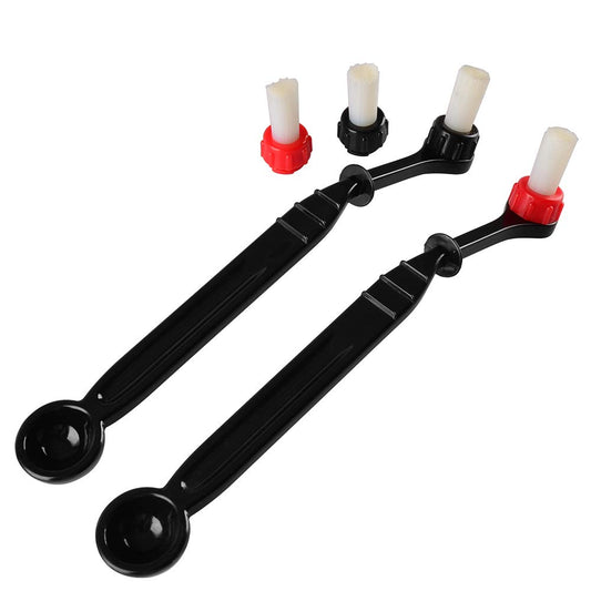 Espresso Machine Cleaning Brush Kit - CAFEMASY 2 Pieces Coffee Cleaning Brush with Spoon and 2