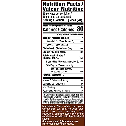 Only Kosher Candy Melba Toast Classic Multigrain Kosher Parve with No Artificial Flavor, Fresh Natural Ingredients, Kosher Certified Delicious Snack Crackers (Pack of 3)