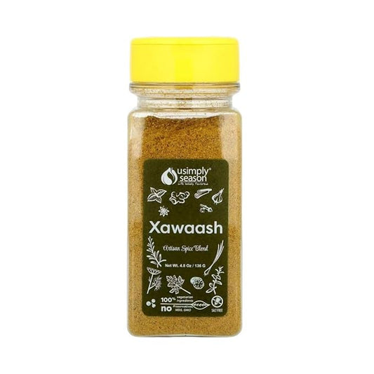 USimplySeason Xawaash Spice (4.8 oz) - East African Cuisine Inspired, Vibrant Blend, Perfect for Rubs, Marinades, and More - Vegan, Non-GMO, No-Salt, Made in USA