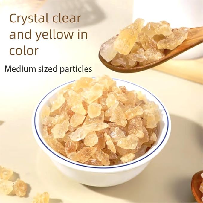 MOORCHOCO Yellow Rock Sugar for Pho, Medium-Sized (Medium sized particles 14.1oz)