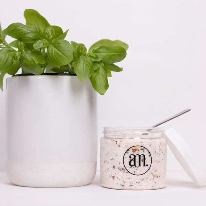 AM SIGNATURE SALT | Universal Cooking Signature Salt | All-Natural Seasoned Salt Blend of Gourmet Flake Kosher Salt, Herbs, Spices | 16oz | Created by Chef Marco and Aubrey Niccoli