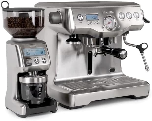 Breville Dynamic Duo Dual Boiler Espresso Machine and Smart Grinder Pro Package, Stainless Steel - BEP920BSS