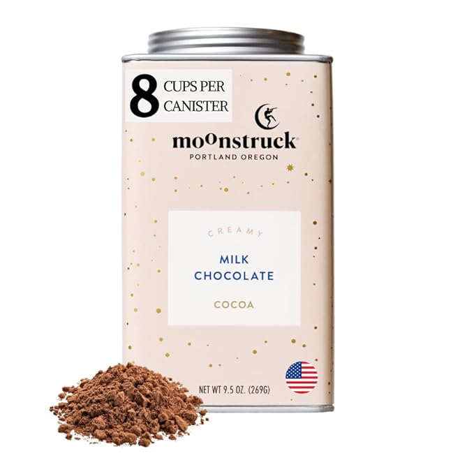 Moonstruck Chocolate Creamy Milk Chocolate Hot Cocoa Mix, 9.5oz (Pack of 1)