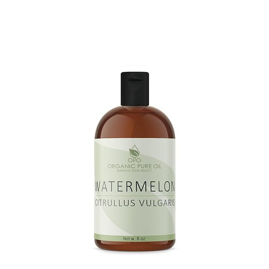 Watermelon Seed Oil - 8 oz - Pure, All Natural, Non-GMO, Unrefined, Carrier Oil - for Hair, Skin
