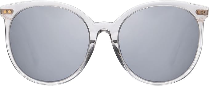 DUCO Oversized Polarized Sunglasses Womens Trendy Mirrored Shades Retro Round Vintage Light Weight UV400 Sun Glasses W016