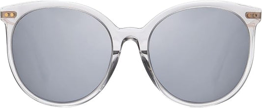 DUCO Oversized Polarized Sunglasses Womens Trendy Mirrored Shades Retro Round Vintage Light Weight UV400 Sun Glasses W016