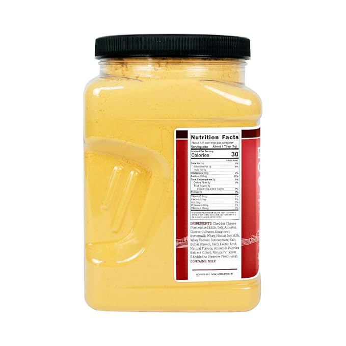 Hoosier Hill Farm Premium Cheddar Cheese Powder, 2.5LB (Pack of 1)