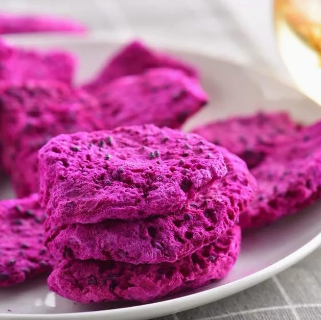 Healthy Freeze Dried Wild Red Dragon Fruit Candy 2-Oz No Sugar Added Gluten Free Non GMO Kosher Allergen Free All Natural Fruit Snack For Adult & Kids