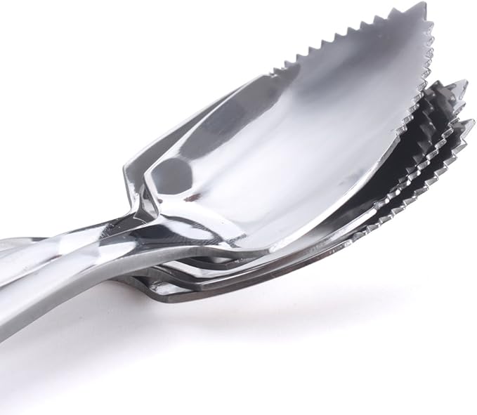 Grapefruit Spoons, Stainless Steel, 6-2/5-Inch, Set of 4 (Clover)