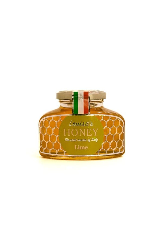 Louisa's Lime Honey | Award-Winning Italian Raw & Pure Honey | TA 10+ (MGO 263+) | 100% Traceable | Sustainably Sourced | GMO, Gluten & Allergen Free | 350g
