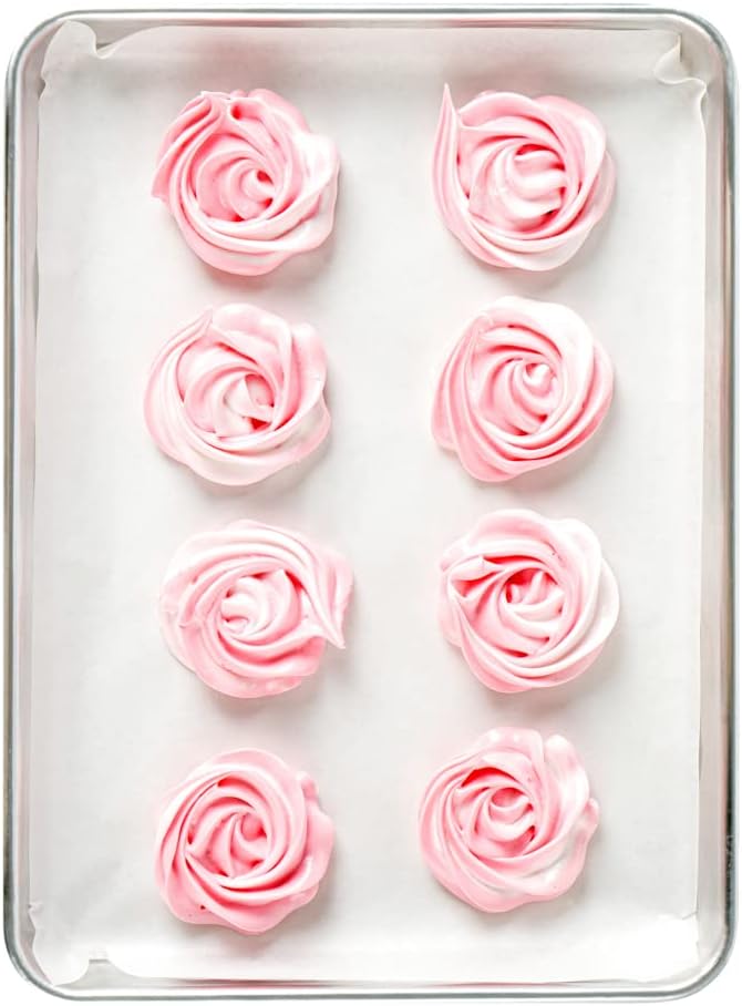 Restaurantware Pastry Tek 9 x 12 Inch Parchment Paper Sheets 1000 Greaseproof Baking Sheets For Oven - Pre-Cut Double-Sided Silicone Coating White Paper Nonstick Baking Sheets Quarter-Size