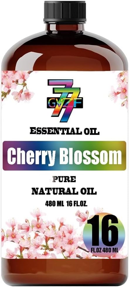 Cherry Blossom Essential Oil (16 oz / 480 ml) ??Cherry Blossom Oils for diffusers, humidifiers, Home Baths, Cleaning Products, Yoga, DIY Soaps and DIY Scented Candles