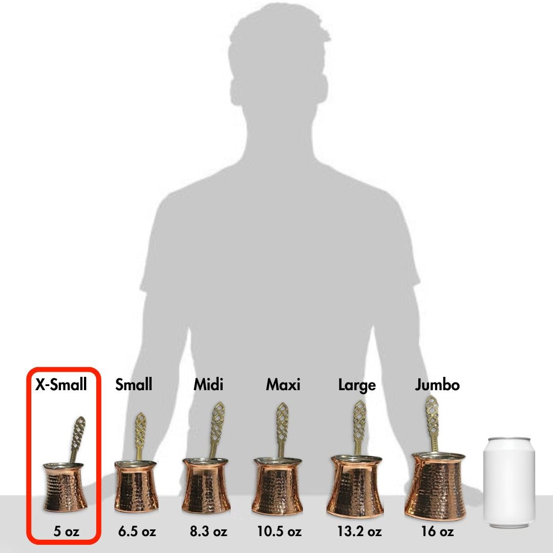 Hakan Turkish Coffee Pot | Stove Top Water Boiler, Coffee Maker, Butter, Chocolate & Milk Warmer |