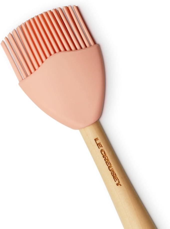 Le Creuset Silicone Craft Series Basting Brush, 11 3/8" x 2 1/8", Peche