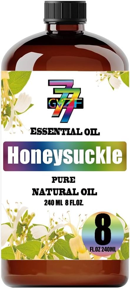 Honeysuckle Essential Oil (8 oz / 240 ml) ??Honeysuckle Oils for diffusers, humidifiers, Home Baths, Cleaning Products, Yoga, DIY Soaps and DIY Scented Candles
