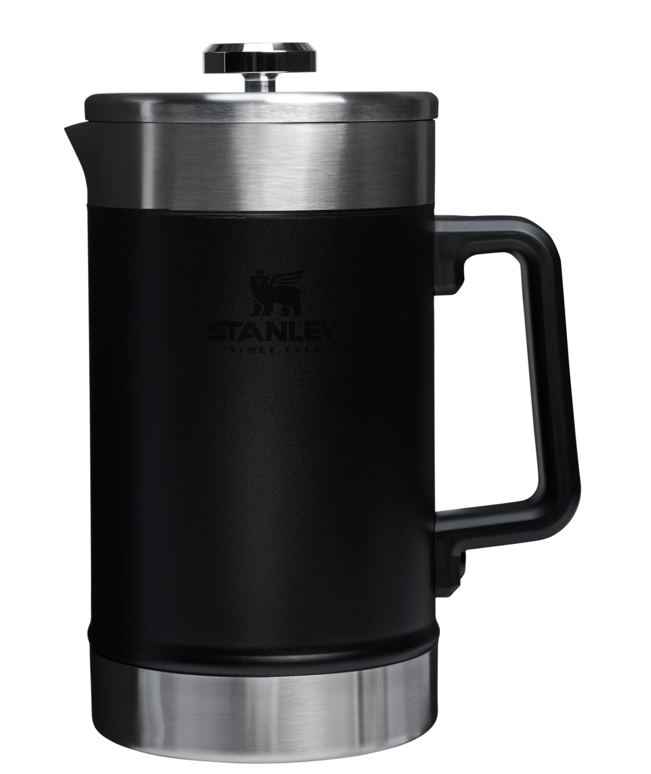 STANLEY Classic Stay-Hot French Press Coffee Maker 48 oz | 5 Minute Brew, 4 Hours Hot | Mesh Filter