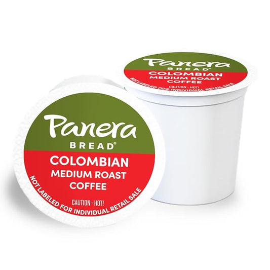 Panera Bread Colombian Medium Roast Coffee, Single Serve 60 Count Pods (6 Packs of 10)