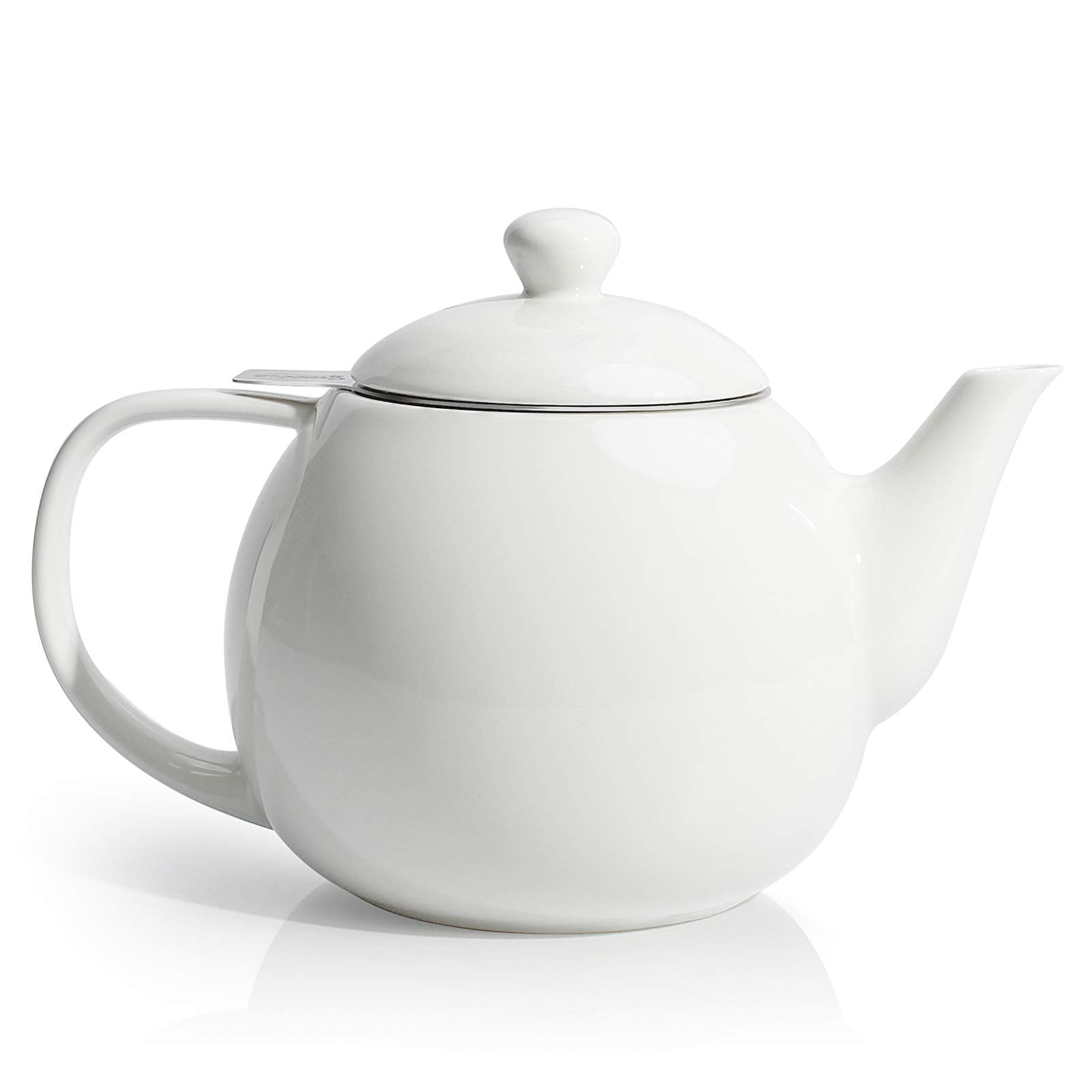 Sweese Teapots for Tea, 27 oz Porcelain Tea pot with Removable Stainless Steel Infuser, Tea Pots