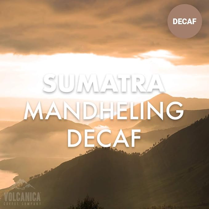 Sumatra Mandheling Decaf Coffee Beans, Ground, Swiss Water Processed, Rainforest Certified, Fresh Roasted, 5 lbs