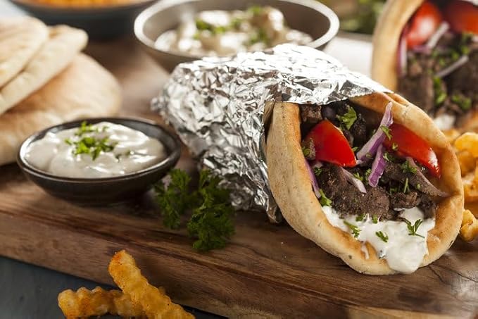 Premium | Greek Gyro Seasoning | Large Shaker | Calorie Free | Fat Free | Saturated Fat Free | Cholesterol Free | Sugar Free | Crafted in Small Batches | Perfect for Fresh Gyros and More!