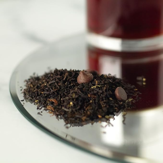 Organic Positively Tea Company, Mint Chocolate Chip, Black Tea, Loose Leaf, 4 Ounce