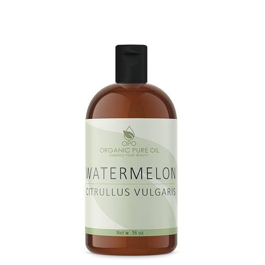 Watermelon Seed Oil - 16 oz - Pure, All Natural, Non-GMO, Unrefined, Carrier Oil - for Hair, Skin
