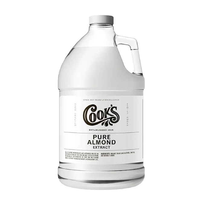 Cook?™s, Pure Almond Extract for Baking, Cooking, and Mixology, Allergen Free Almond Flavoring Extract, 128 Ounces (1 Gallon)