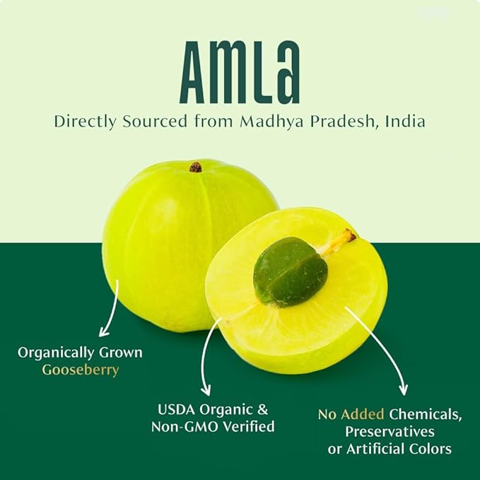 VAHDAM, Organic Amla Powder (2.47oz/70g) Gluten Free, Non GMO, 100% Raw Indian Gooseberry Powder (Amalaki) Perfect for Cooking, Juices, Smoothies | Direct from Source