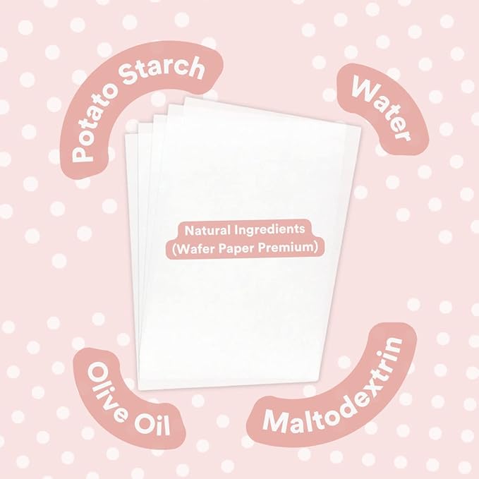 Printable Edible Wafer Paper Sheets from paper2eat (Premium (0.60 mm - 25 sheets))