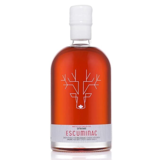 Escuminac Extra Rare ??500ml | Pure Organic Canadian Maple Syrup | Golden Delicate Taste | Single Forest Origin | Grade A Amber | Gourmet Gift for Foodies & Flavor Lovers