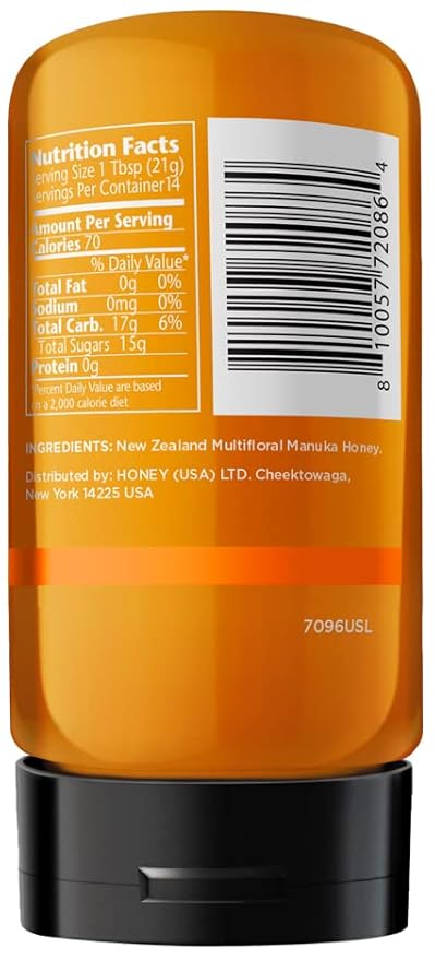MANUKA DOCTOR - MGO 30+ SQUEEZY Manuka Honey Multifloral, 100% Pure New Zealand Honey. Certified. Guaranteed. RAW. Non-GMO (10.58 oz)