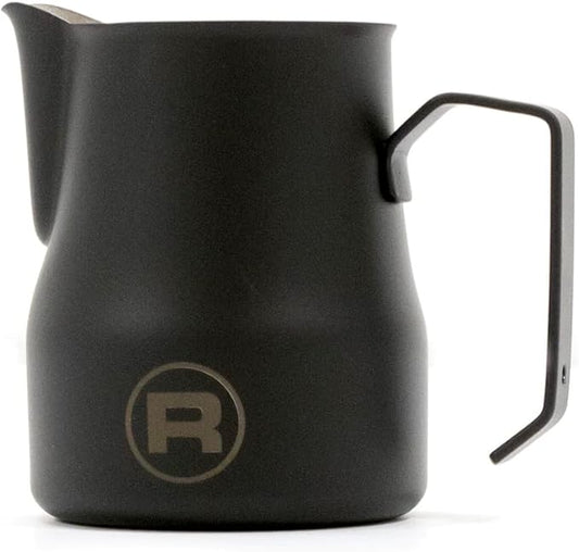 Rocket Espresso 18/10 Stainless Steel Frothing Pitcher | 12oz | (Matte Black)