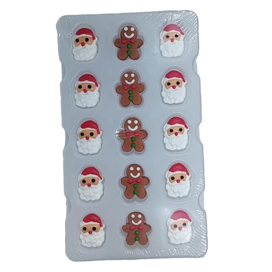 Eastron Edible Santa Claus Gingerbread Man Christmas Sprinkles for Cakes Decorating Cupcakes Toppers for Baking, Birthday, Ice Cream, Cookies, Cake Decorations