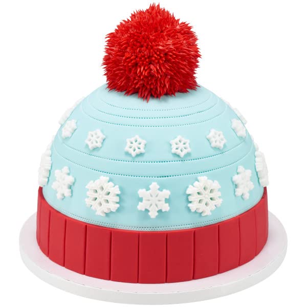 White Snowflake Assortment Edible Sugar Cake Toppers, 24 Count