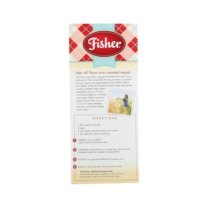 Fisher Cake Mix Variety Pack, 2 Apple, 2 Pumpkin Cake Variety Pack