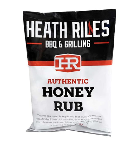 Heath Riles BBQ Rub - Honey Seasoning, Champion Pitmaster Recipe, Legendary Rubs For Smoking & Grilling, 70+ BBQ Championships, 2 lb./32 oz.