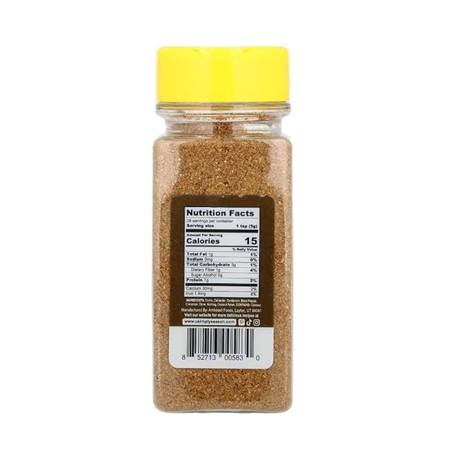 USimplySeason Garam Masala Spice Blend (4.8oz) - Warm & Aromatic Spice for Indian-Inspired Dishes & More - Made in USA