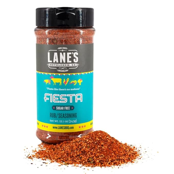 Lane's Fiesta Taco Seasoning Mix, All-Natural Keto Taco Seasoning, Chicken Taco Seasoning Mild, No MSG, Gluten Free Taco Seasoning Mix, 12.1 Oz