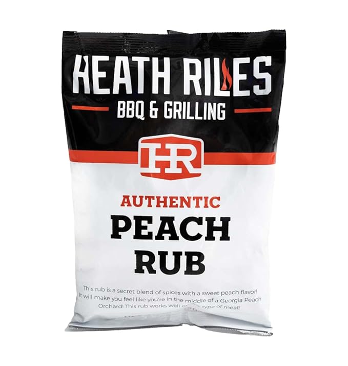 Heath Riles BBQ Rub - Peach Seasoning Rub, Champion Pitmaster Recipe, Legendary Rubs For Smoking & Grilling, 70+ BBQ Championships, 2 lb./32 oz.