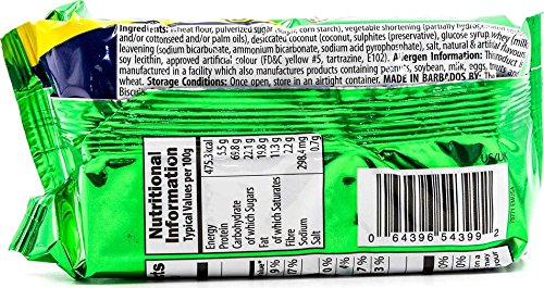 Wibisco Shirley Biscuits, Coconut, 3.7, Coconut 3.7 Ounce (Pack of 24)