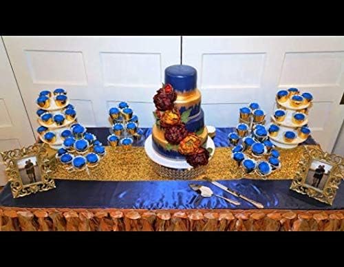 KPOSIYA Set of 100 Artistic Bake Cake Cups Filigree Little Vine Lace Laser Cut Cupcake Wrapper Liner Baking Cup Muffin CaseTrays for Wedding Birthday Party Decoration-Best Kitchen Gift竊뉷oldç«?"<div>