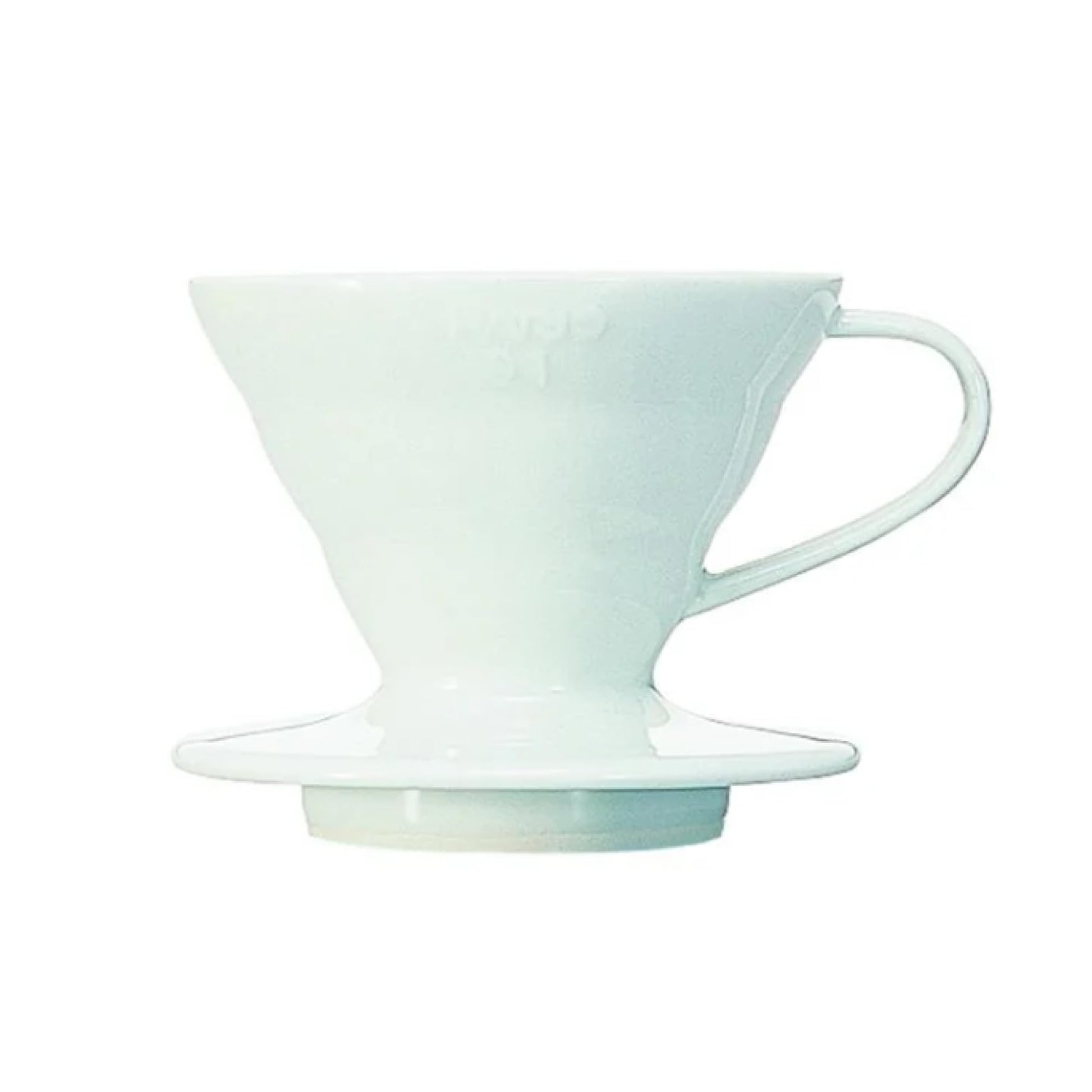 Hario V60 Ceramic Coffee Dripper Pour Over Cone Coffee Maker Size 01, White