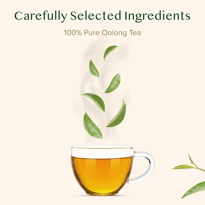 VAHDAM White Mountain Oolong Tea Loose Leaf (25 Cups/1.76oz) Pure Oolong Tea Leaves | High Elevation Grown | Vacuum Sealed | Brew Hot, Iced, Kombucha