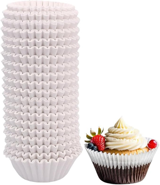 500pcs White Standard Cupcake Liners for Baking Cup, No Smell, Muffin Liners, Standard Size Cupcake Cups for Party, Wedding, Birthday