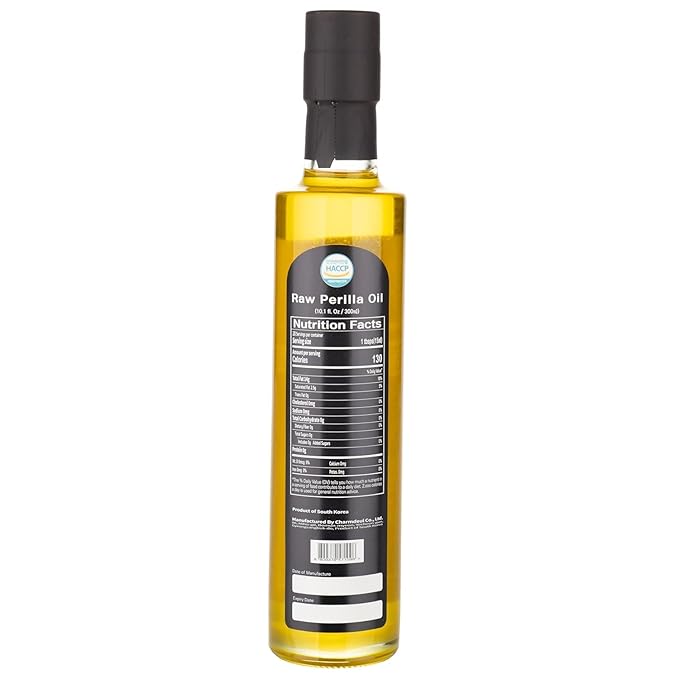 HELLO KFOOD YECHEON OMUI 100% Pure Raw Perilla Oil, Cold Pressed, Made in Korea (Yecheon) ??“뎅????‰쿇 ??¸뱾湲곕ì«?- 10.14 fl oz (300ml)