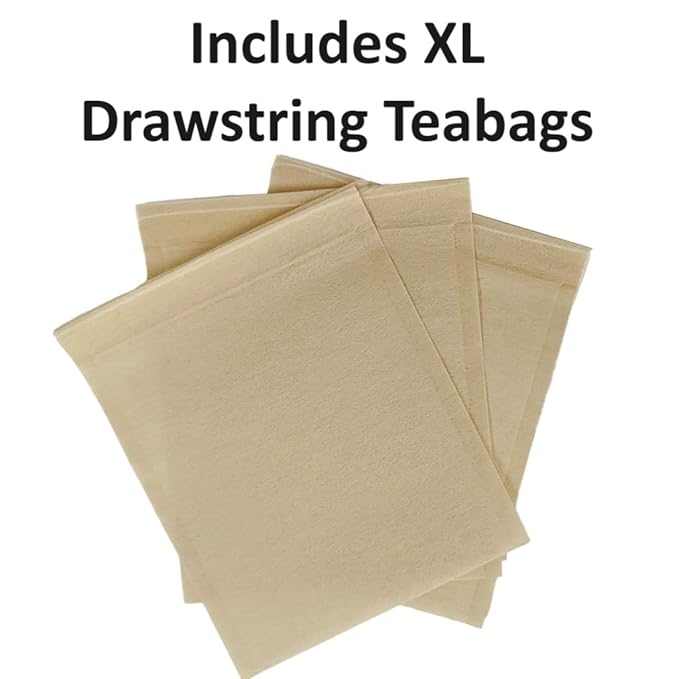 The Southern Standard | Organic Iced Tea Bags – 100% Black Tea Blend | No Microplastics | 50 XL Bags (½ lb, Makes 25 Gallons)