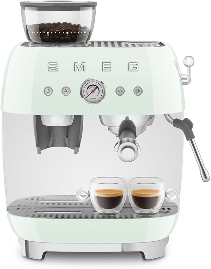 Smeg Semi-Automatic Espresso Machine (Pastel Green)