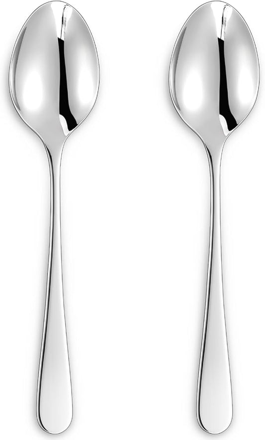 KEAWELL Premium Louise 9" Serving Spoon Set ??18/10 Stainless Steel - Uniting Elegance and Durability - Exquisite Serving Utensils for Parties (Serving Spoon)