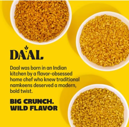 Daal By Keen Crunchy Mung Bean Snacks ??Savage Ghost Pepper - Plant-Based Protein, High Fiber, Gluten Free & Nut-Free ??Mix into Salads or Enjoy as an On-the-Go Snack - 1 Resealable Pack, 4.76 oz